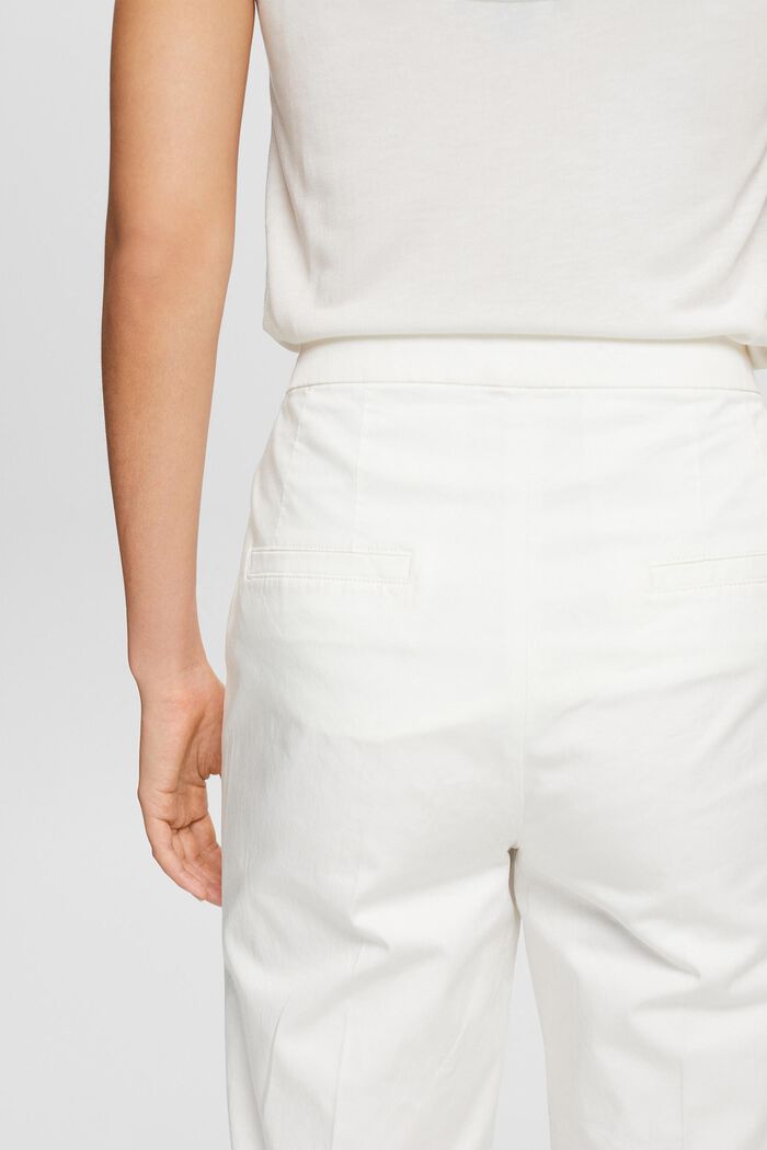 Kalhoty chino z bavlny, WHITE, detail image number 4