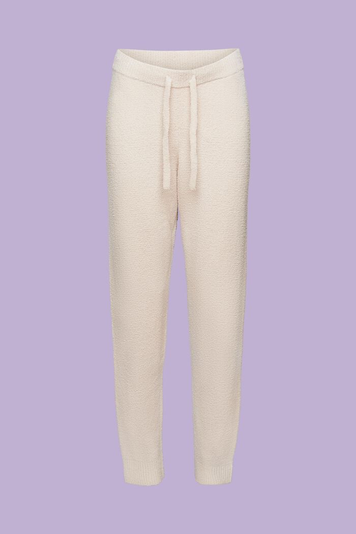 Chlupaté volnočasové kalhoty, SAND, detail image number 6