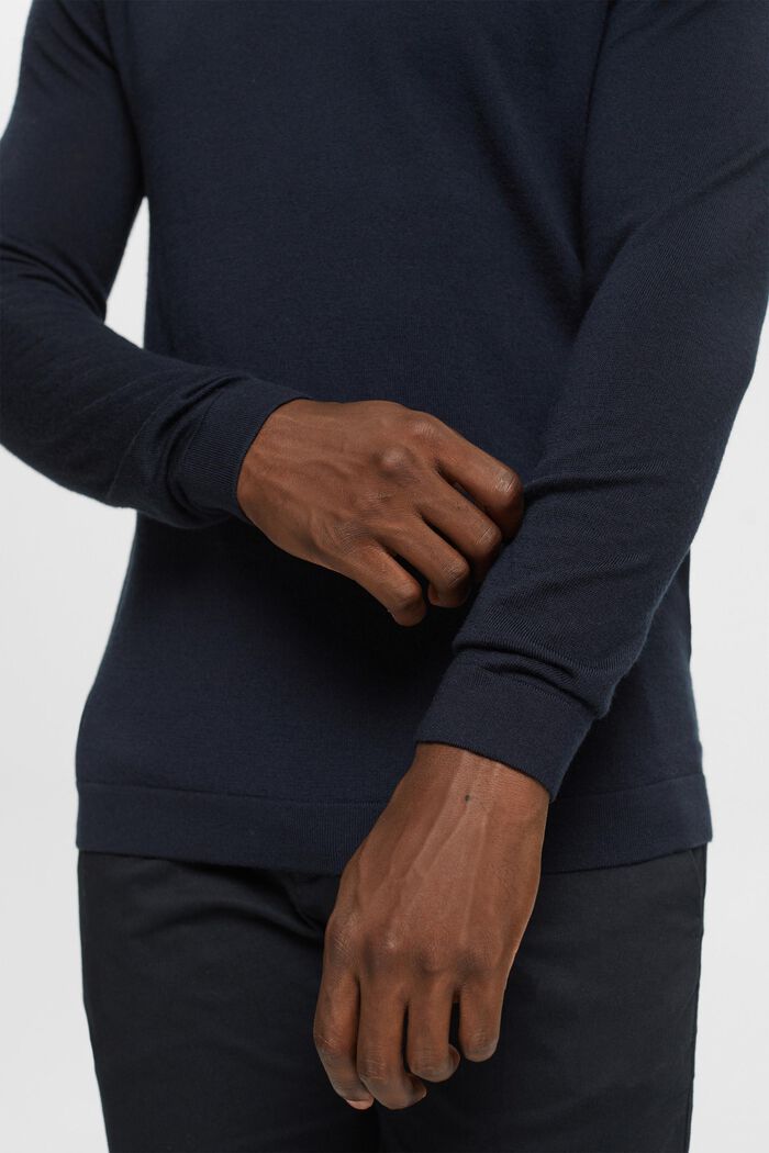Pletený vlněný svetr, BLACK, detail image number 2