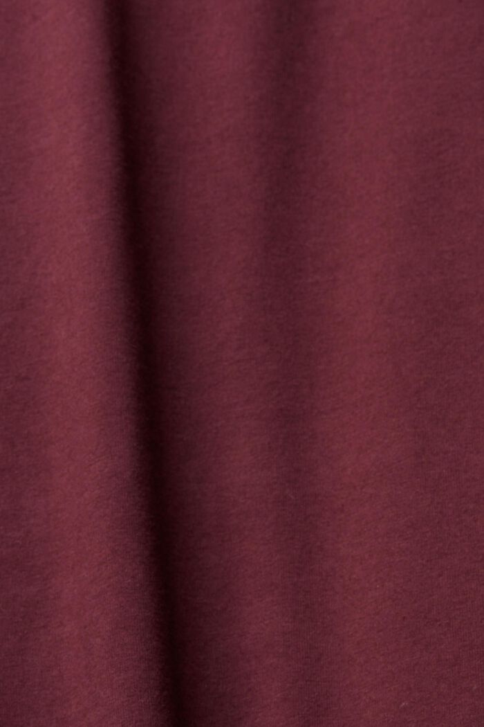 Pyžamová souprava s károvanými flanelovými kalhotami, BORDEAUX RED, detail image number 1