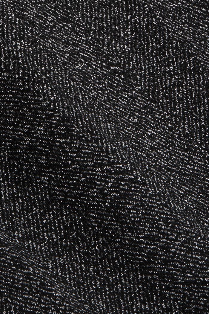Mix + match HERRINGBONE strečové kalhoty, BLACK, detail image number 4