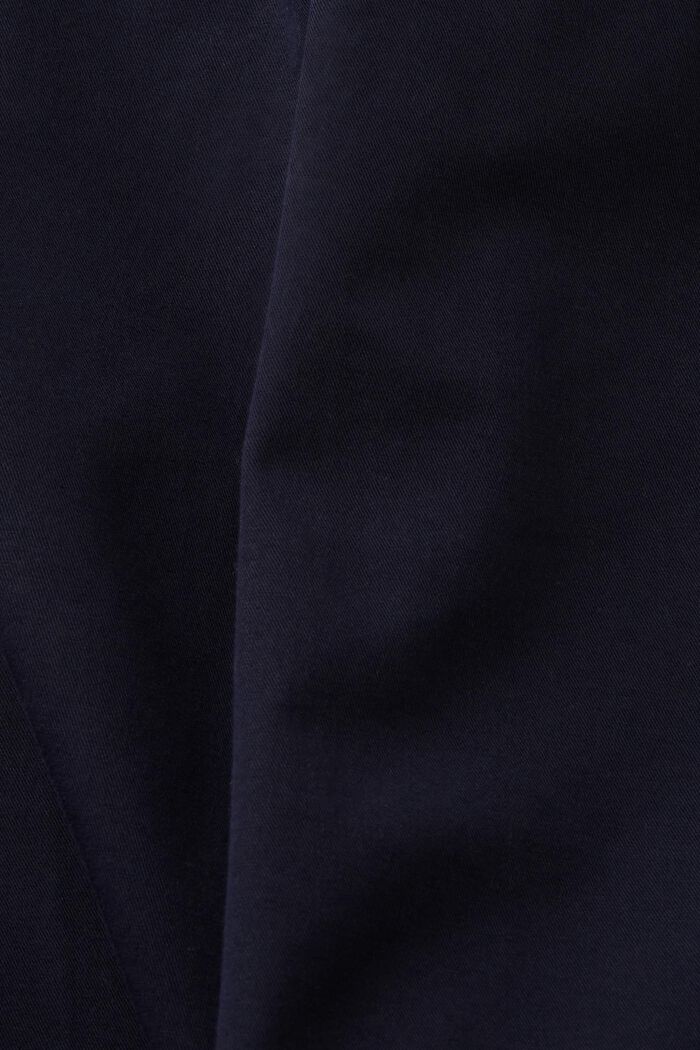 Kalhoty chino, vysoký pas, rovné nohavice, NAVY, detail image number 6