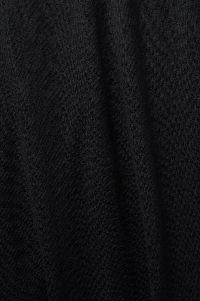 Midi šaty z pleteniny, BLACK, detail image number 5