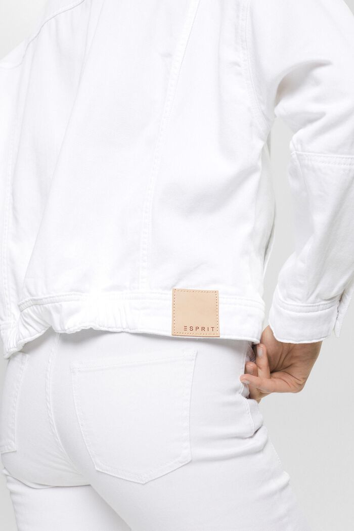 Bílá džínová bunda, WHITE, detail image number 2