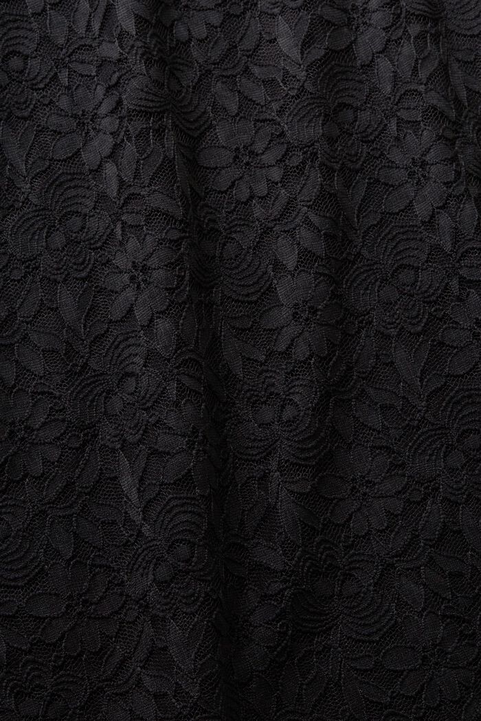 Mini šaty s krajkou, BLACK, detail image number 5