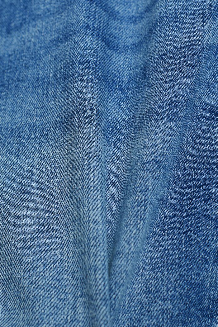 Denimové šortky se středně vysokým pasem, BLUE LIGHT WASHED, detail image number 6