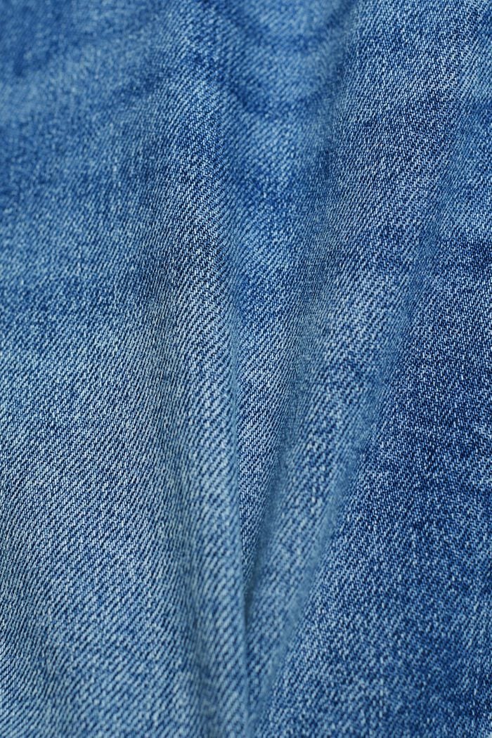 Denimové šortky se středně vysokým pasem, BLUE LIGHT WASHED, detail image number 6