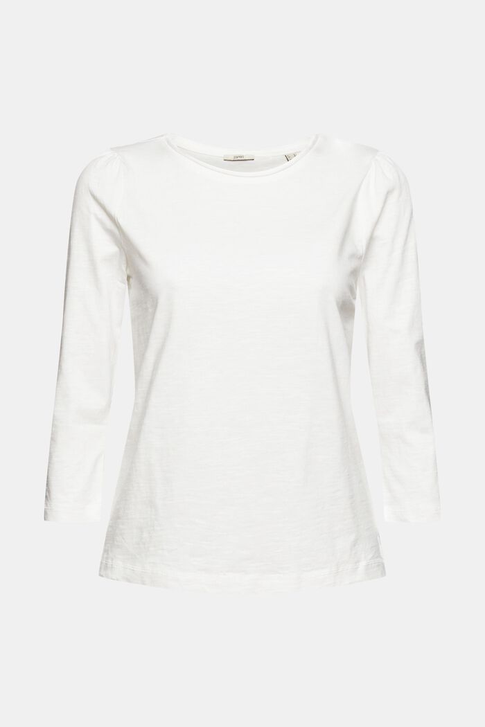 Tričko s dlouhým rukávem z bavlny, OFF WHITE, detail image number 2