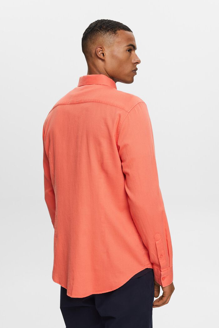 Košile Slim Fit se strukturou, 100% bavlna, CORAL RED, detail image number 4