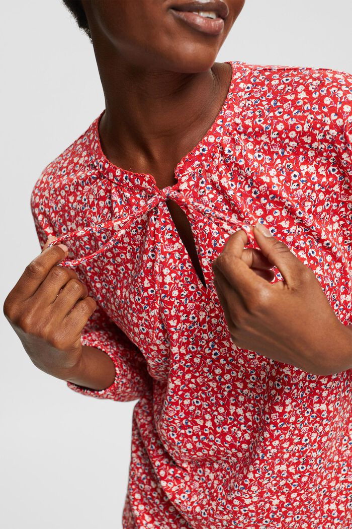 Tričko s dlouhým rukávem a ze směsi s bio bavlnou, RED, detail image number 0