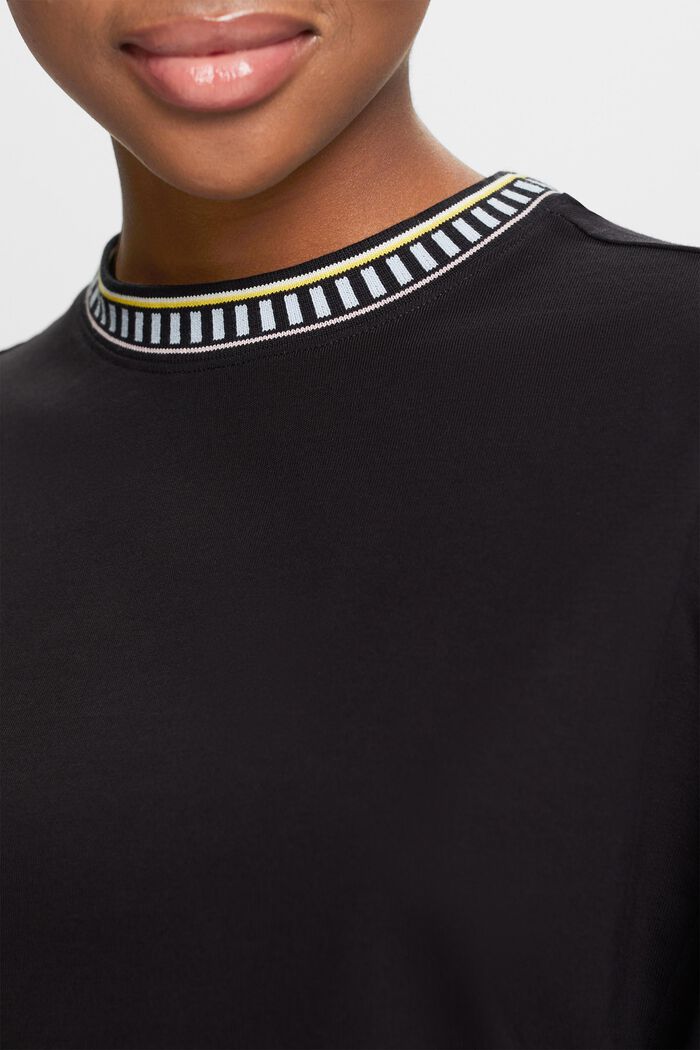 Tričko s kulatým výstřihem, BLACK, detail image number 3