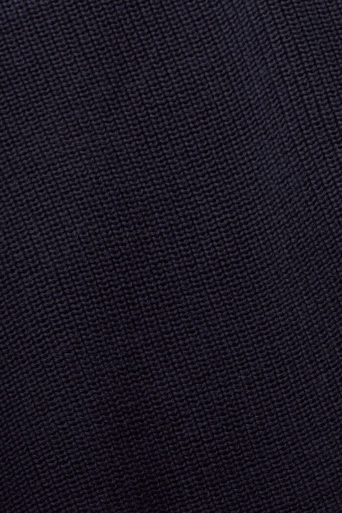 Pulovr z žebrové pleteniny, se špičatým výstřihem, NAVY, detail image number 6