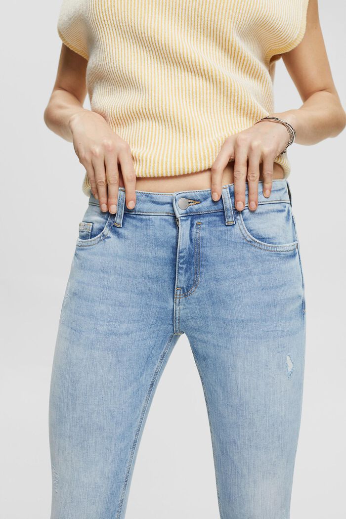 Strečové džíny z bio bavlny, BLUE LIGHT WASHED, detail image number 0