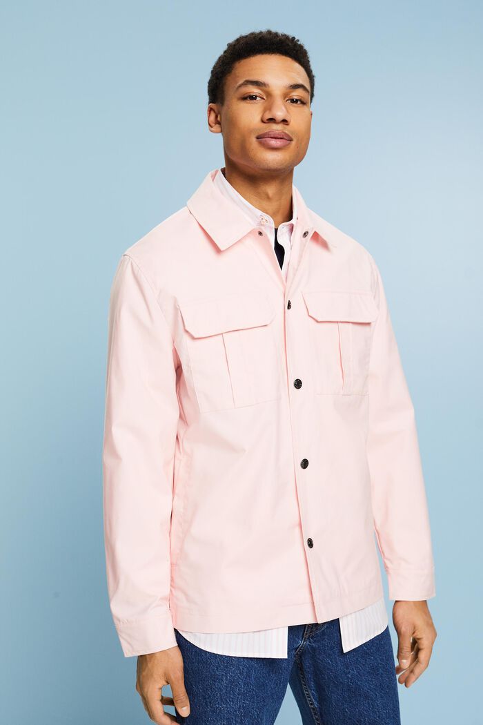Košilová bunda z kepru, PASTEL PINK, detail image number 0