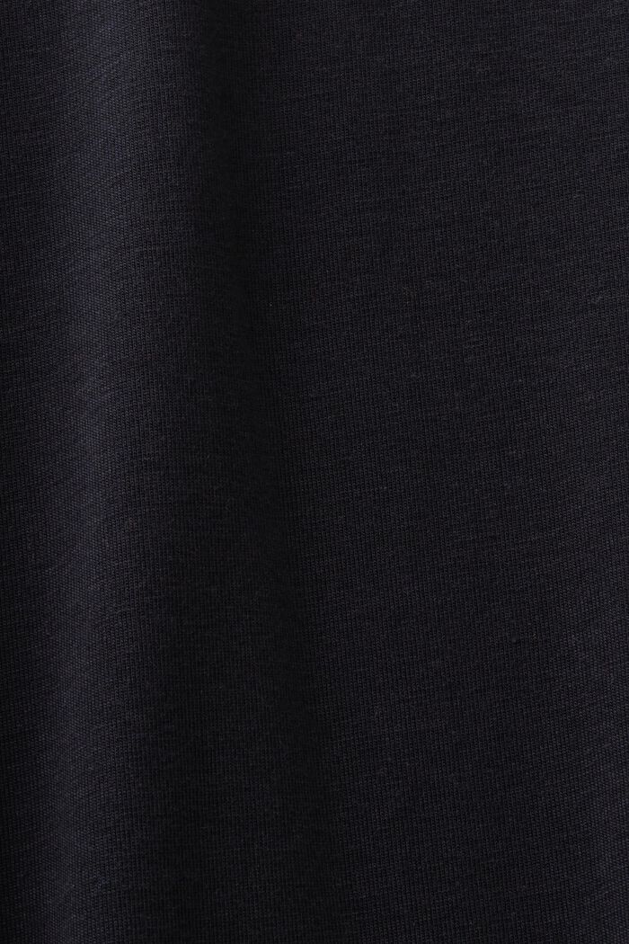 Žerzejová krajková noční košile, BLACK, detail image number 4