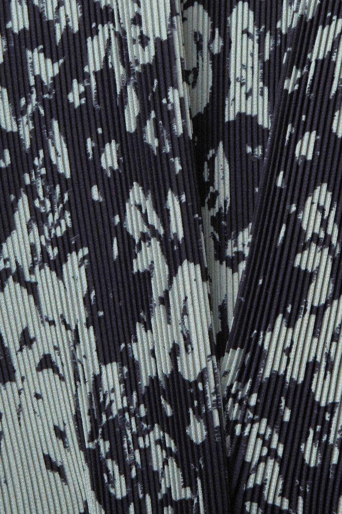 Vzorované plisované šaty, NAVY, detail image number 1