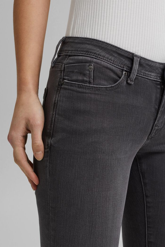 Super strečové džíny, z recyklovaného materiálu, GREY MEDIUM WASHED, detail image number 2