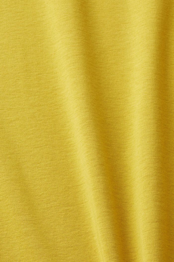 Bavlněné tričko s dlouhým rukávem, DUSTY YELLOW, detail image number 6