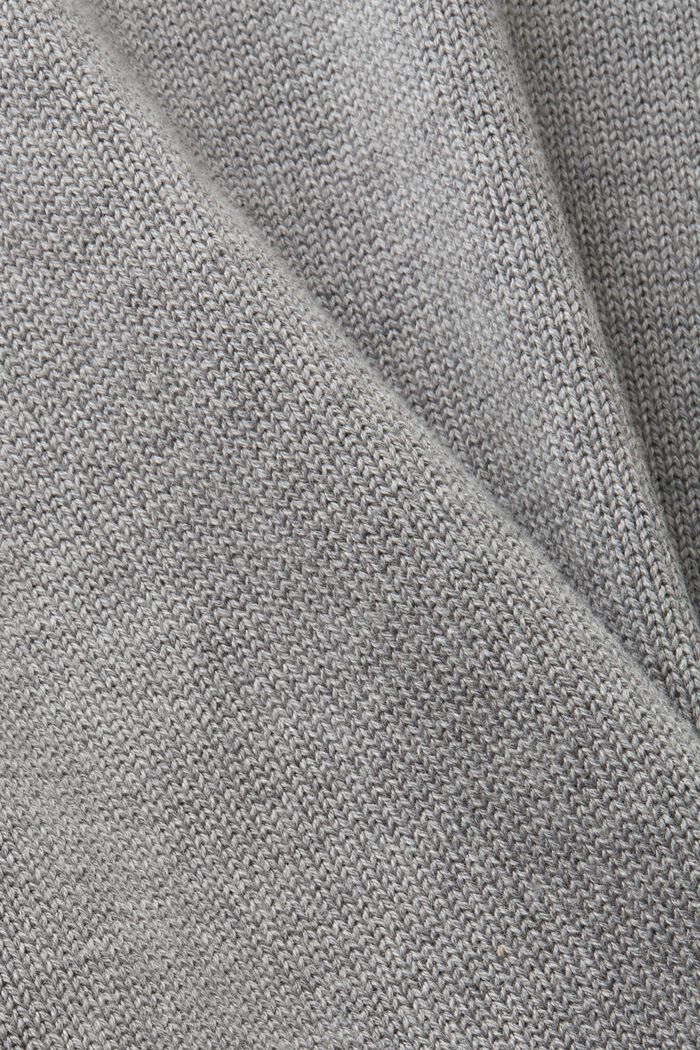 Bavlněný pulovr s kulatým výstřihem, MEDIUM GREY, detail image number 5