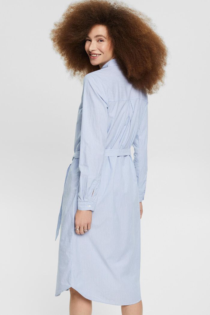 Košilové šaty z bavlny, LIGHT BLUE, detail image number 2