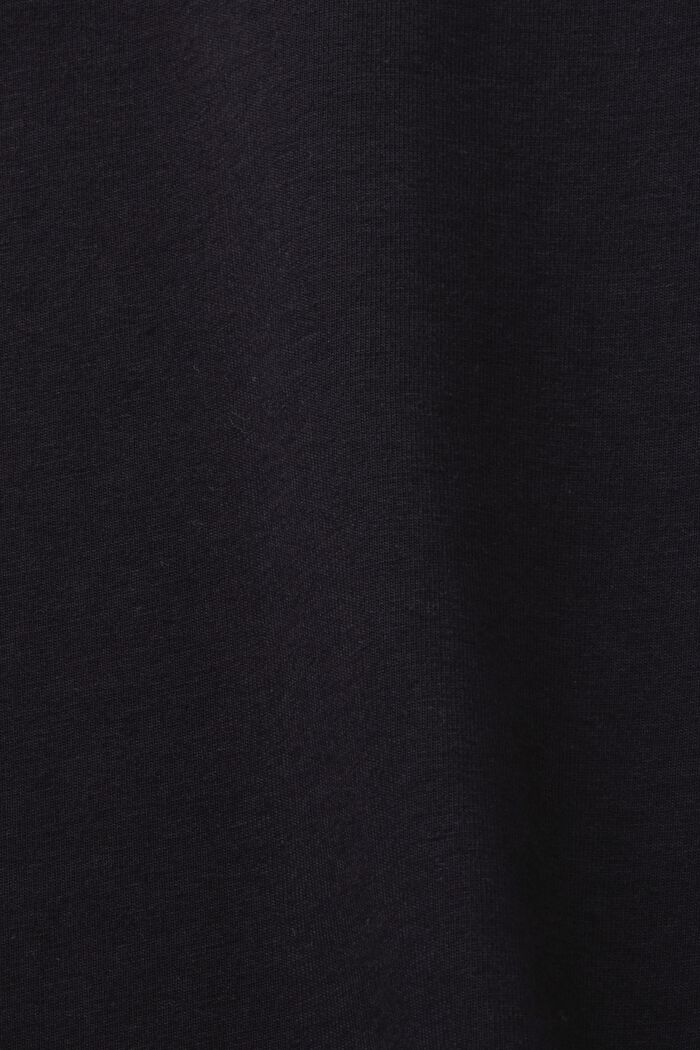 Tričko s výstřihem do U, BLACK, detail image number 5
