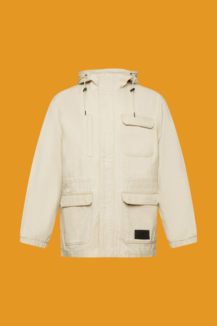 Bunda field jacket z pevné bavlny, SAND, detail image number 6