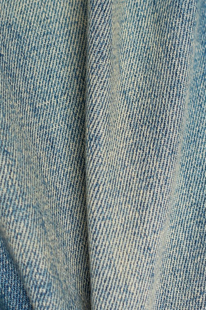 Džíny s úzkým střihem slim fit a stonewash úpravou, bio bavlna, BLUE MEDIUM WASHED, detail image number 6