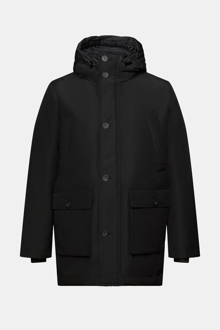 Péřová bunda s kapucí, BLACK, detail image number 6