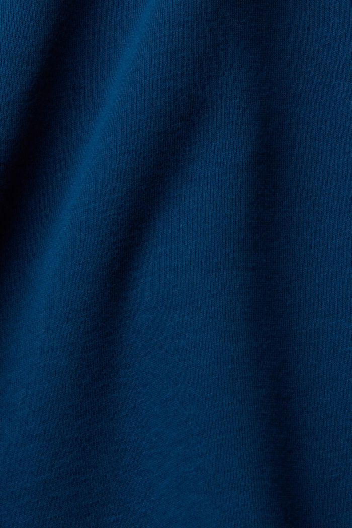 Mikina s polovičním zipem, PETROL BLUE, detail image number 1