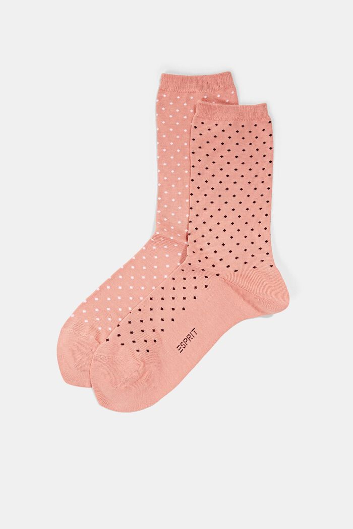2 páry ponožek s puntíky, bio bavlna, WILD ROSE, detail image number 0