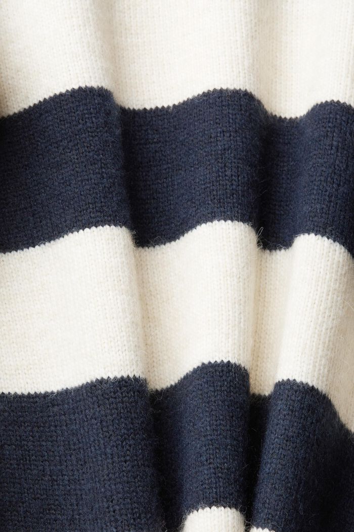Pletený pulovr s proužky, KHAKI BEIGE, detail image number 5