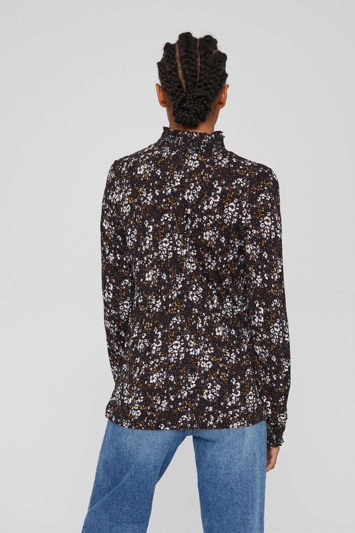 Tričko s dlouhým rukávem a rýšky, LENZING™ ECOVERO™, BLACK, detail image number 3