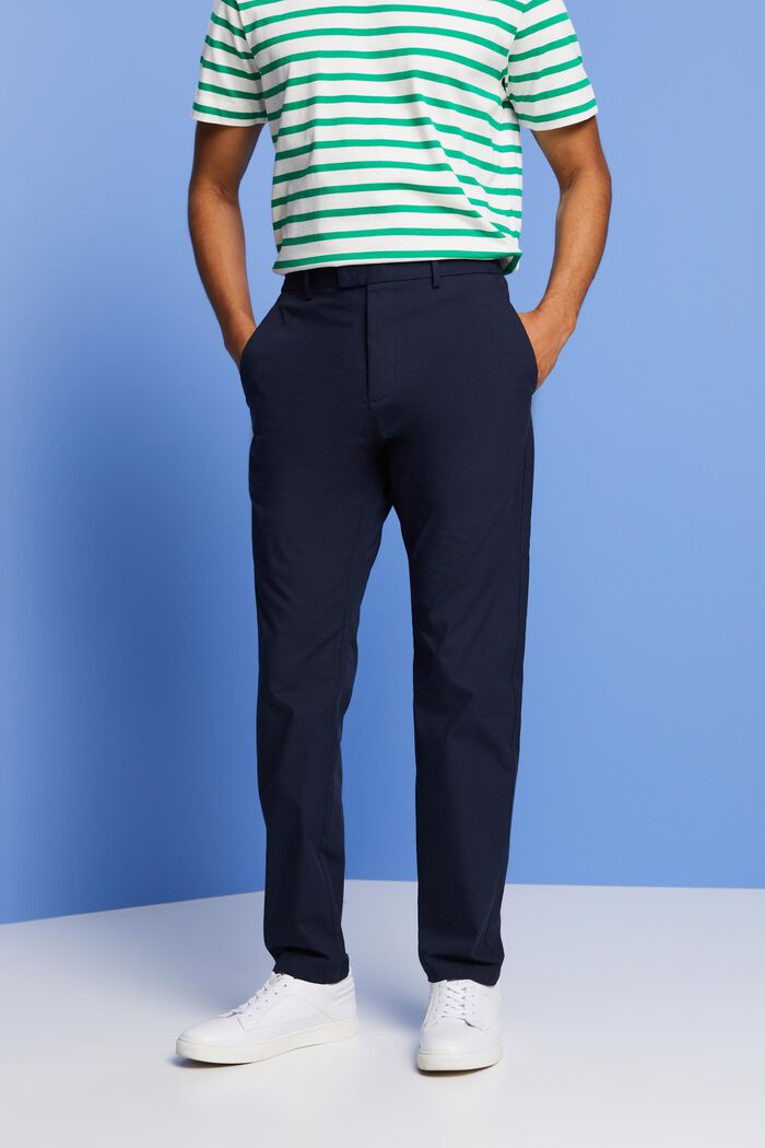 Chino kalhoty z popelínu, NAVY, detail image number 0