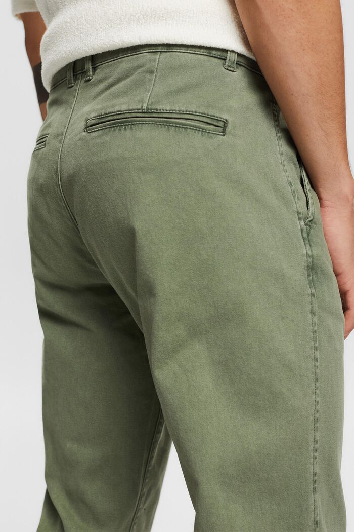 Kalhoty chino z bavlny, GREEN, detail image number 5