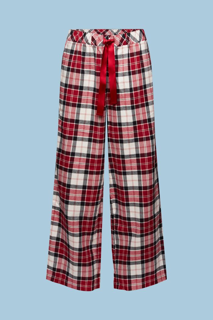 Pyžamové kalhoty z károvaného flanelu, NEW RED, detail image number 5