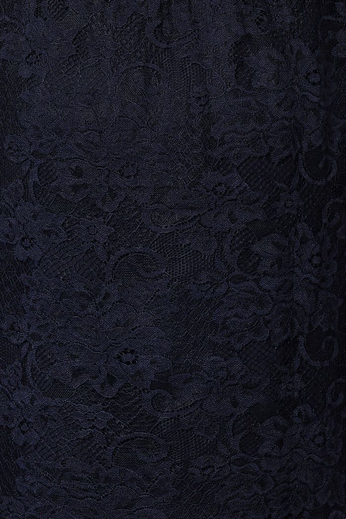 Květované krajkové šaty se strečem, NIGHT SKY BLUE, detail image number 3