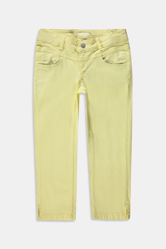 Capri kalhoty s nastavitelným pasem, LIME YELLOW, detail image number 0