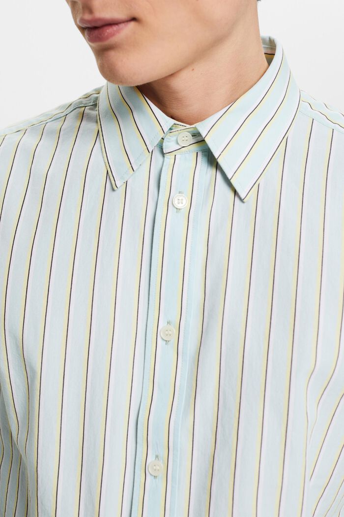 Pruhovaná bavlněná košile, LIGHT AQUA GREEN, detail image number 2