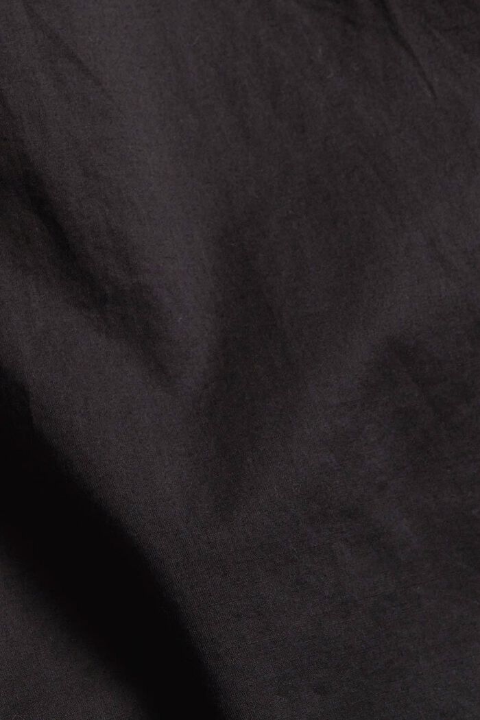 Nařasená halenka ze 100% bio bavlny, BLACK, detail image number 4