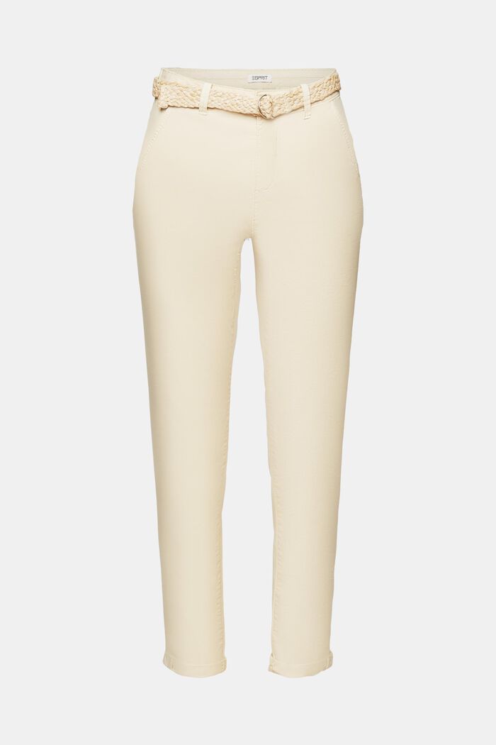 Chino kalhoty s páskem, SAND, detail image number 7