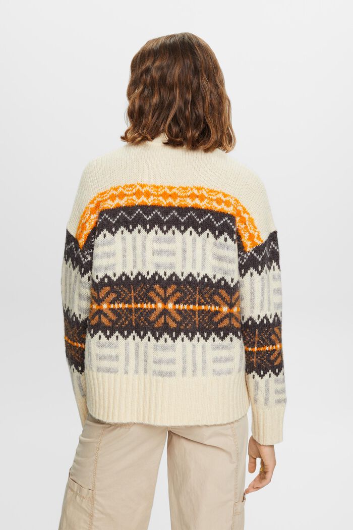 Žakárový pulovr s kulatým výstřihem, ICE, detail image number 3