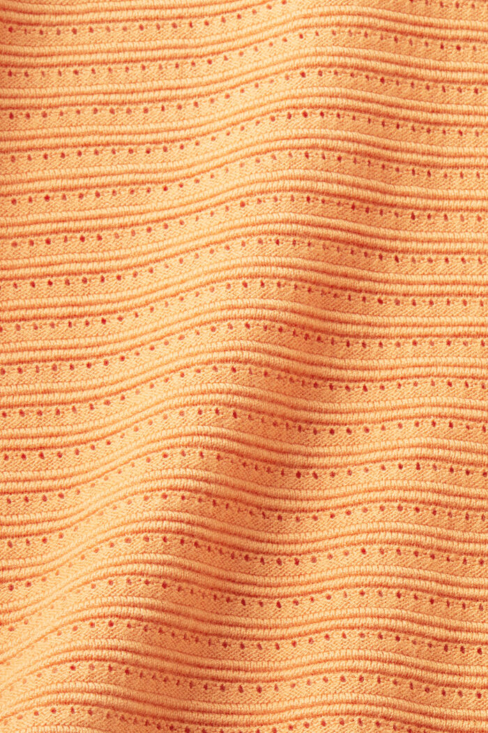 Pruhovaný svetr ze směsi pletenin, GOLDEN ORANGE, detail image number 4