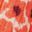 Květované mini šaty s řaseným pasem, ORANGE RED, swatch
