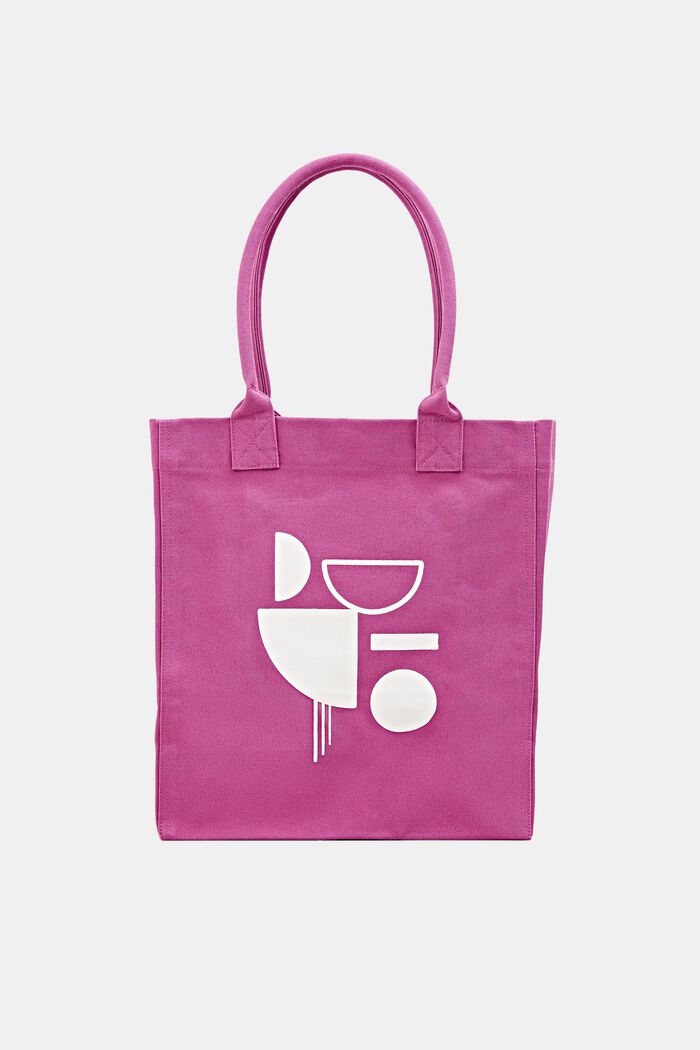 Plátěná nákupní taška s potiskem, PINK FUCHSIA, detail image number 0