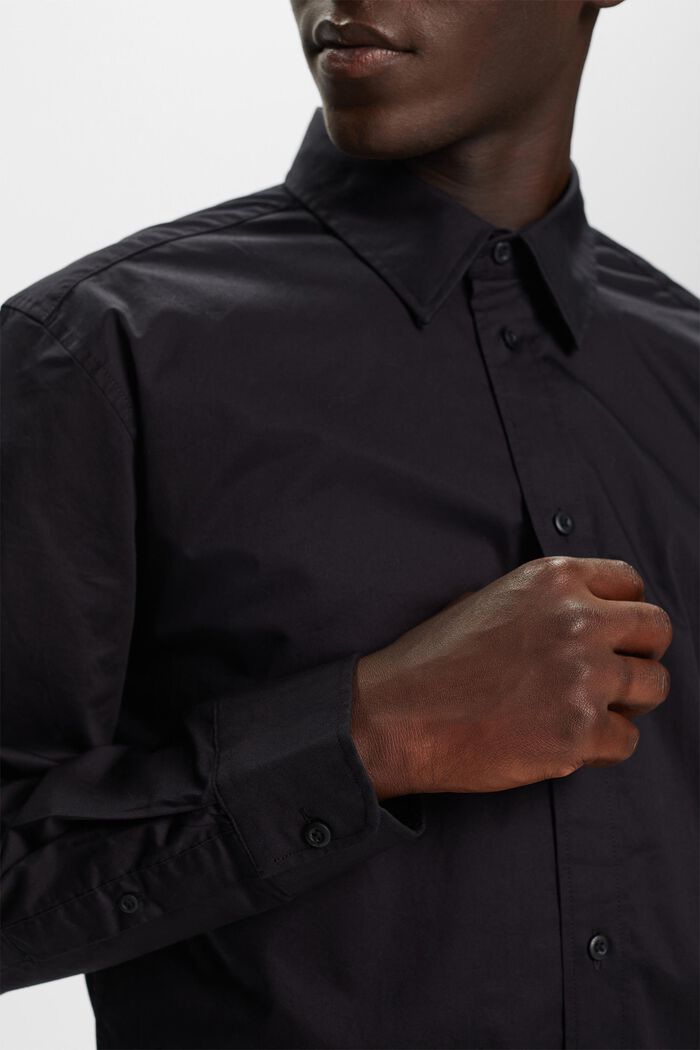 Košile s propínacím límcem, BLACK, detail image number 1