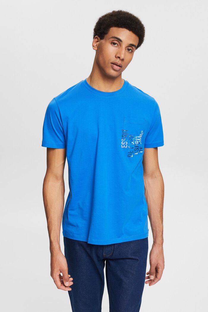 Žerzejové tričko s potiskem, BRIGHT BLUE, detail image number 0