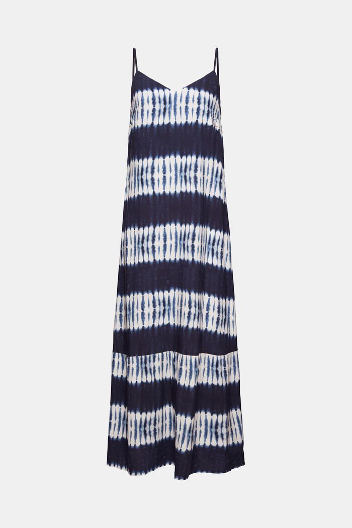Maxi šaty s batikovaným vzorem, LENZING™ ECOVERO™, NAVY, detail image number 5