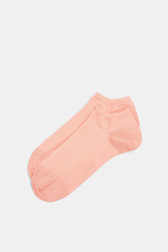 Nízké ponožky, 2 páry v balení, směs s bio bavlnou, APRICOT, detail image number 0
