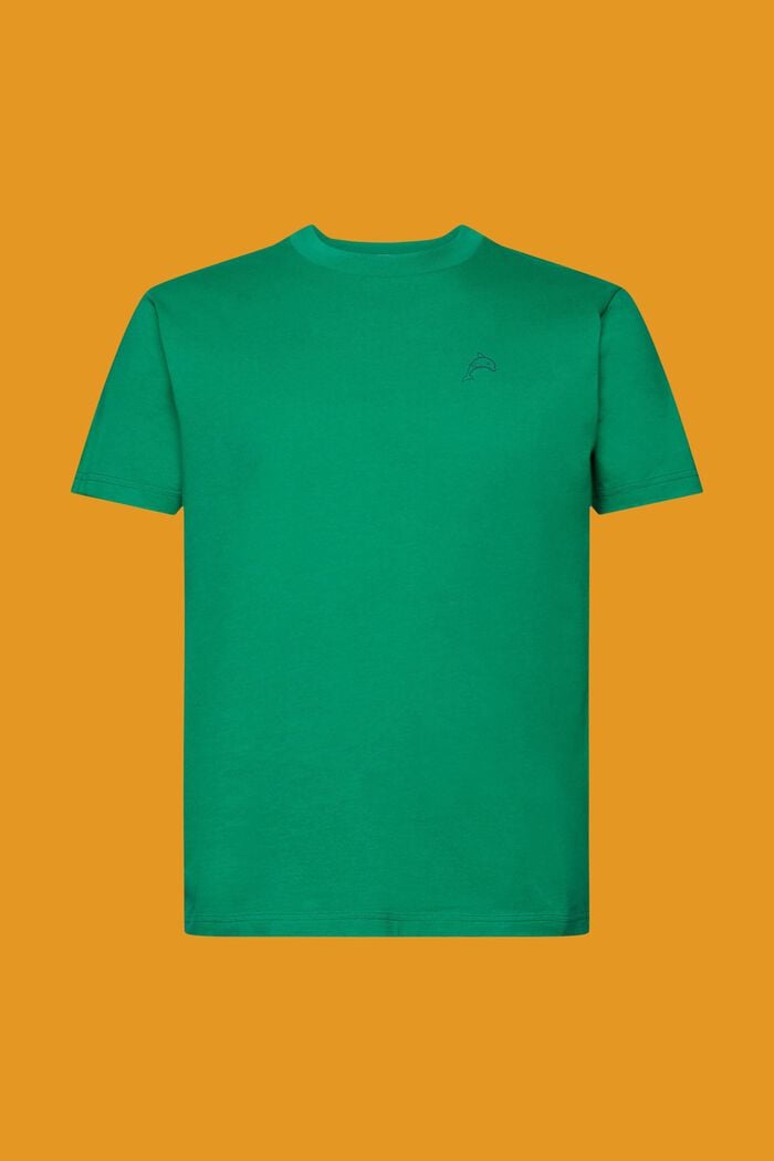 Bavlněné tričko s natištěným delfínem, GREEN, detail image number 6