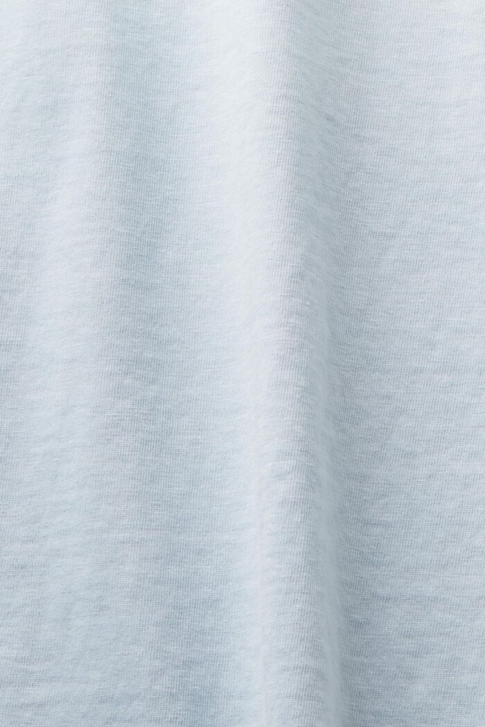 Tričko s logem, z bavlněného žerzeje, LIGHT BLUE, detail image number 4